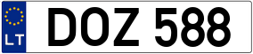 Truck License Plate